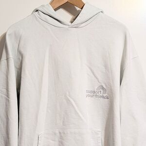 KROST New York "Support Your Friends" Hoodie - Light Mint/Seafoam - XL